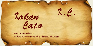 Kokan Ćato vizit kartica